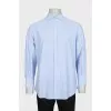Men's light blue straight-cut shirt