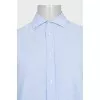 Men's light blue straight-cut shirt