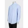 Men's light blue straight-cut shirt