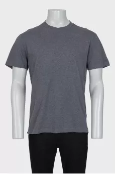 Men's straight gray T-shirt