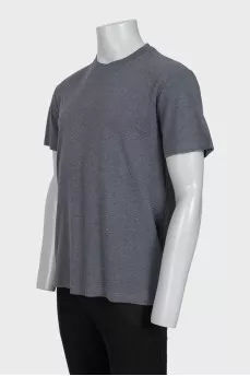 Men's straight gray T-shirt