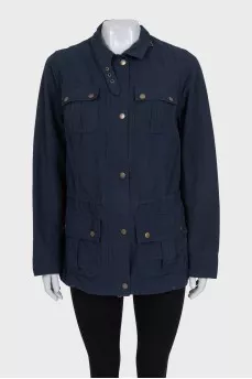 Blue fitted jacket