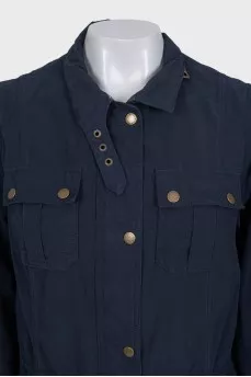 Blue fitted jacket