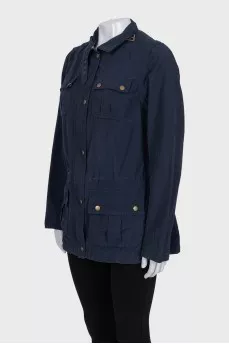 Blue fitted jacket