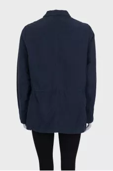 Blue fitted jacket