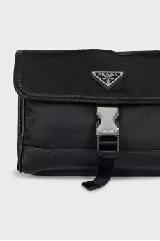 Men's black bag with logo