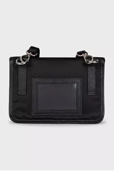 Men's black bag with logo