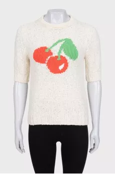 White jumper with embroidery