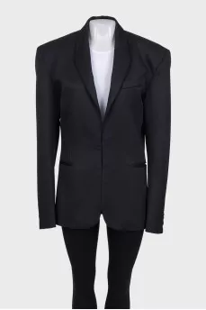 Black jacket by Mugler x H&M