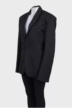 Black jacket by Mugler x H&M