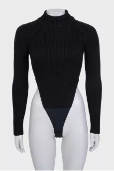 High-neck bodysuit