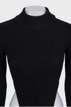 High-neck bodysuit