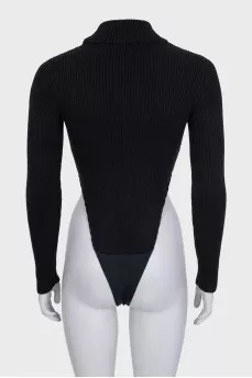 High-neck bodysuit
