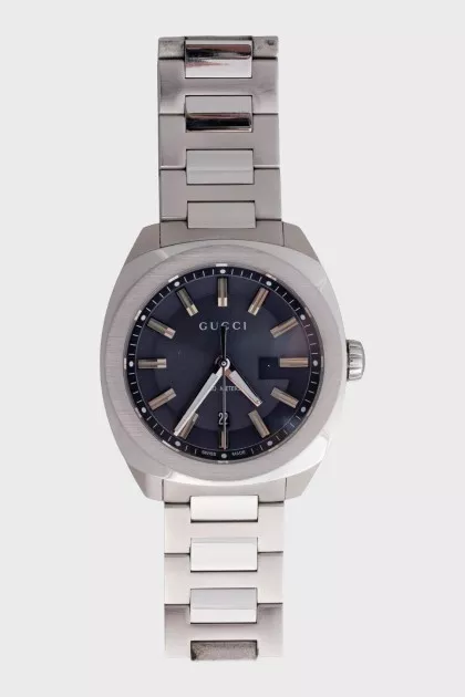 Men's watch with a logo on the dial