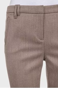 Brown wool trousers
