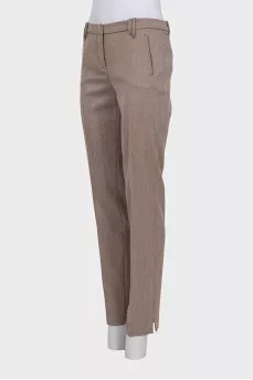 Brown wool trousers