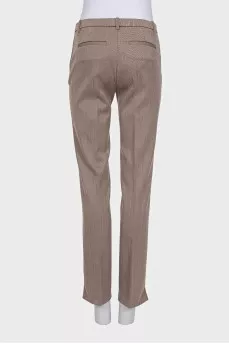 Brown wool trousers