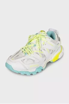 Men's Track sneakers with bright piping
