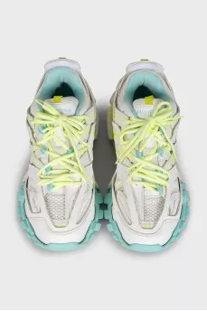 Men's Track sneakers with bright piping