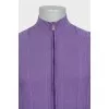 Men's purple zip-up jumper