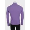 Men's purple zip-up jumper