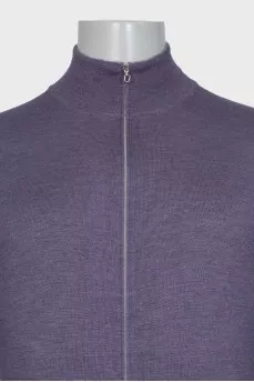 Men's cashmere and silk cardigan