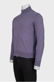 Men's cashmere and silk cardigan