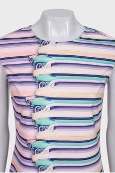 Sleeveless striped dress