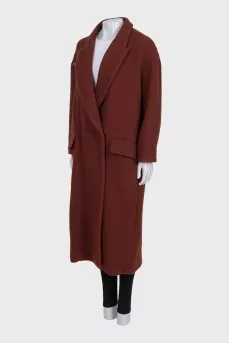 Red wool coat