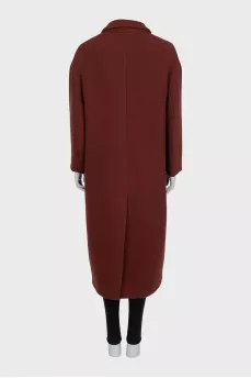 Red wool coat