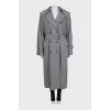 Vintage grey trench coat