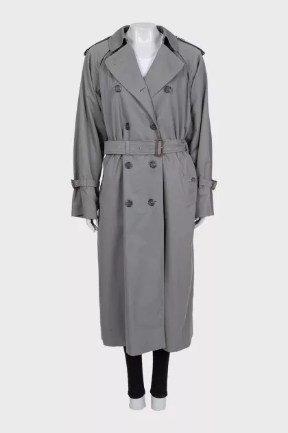 Vintage grey trench coat