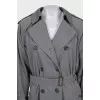 Vintage grey trench coat
