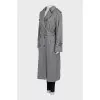Vintage grey trench coat