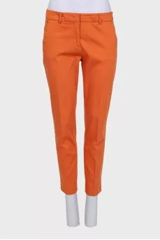 Orange printed suit