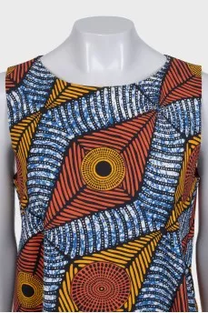 Orange printed suit