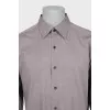 Men's straight-cut button-down shirt