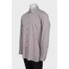 Men's straight-cut button-down shirt