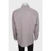 Men's straight-cut button-down shirt