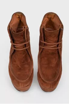 Brown Suede Ankle Boots