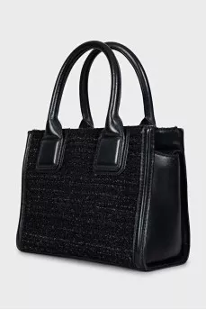 Black crossbody with decoration