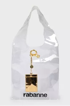 Transparent shopper with decor