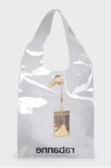 Transparent shopper with decor