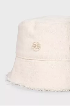 Panama hat with raw edge