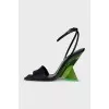 Босоножки на фигурном каблуке Cheope