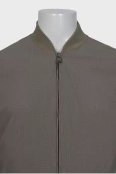 Men's green zip-up jacket