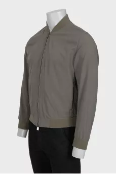 Men's green zip-up jacket