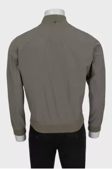 Men's green zip-up jacket
