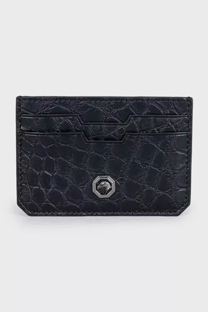 Crocodile leather cardholder