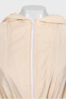 Pink fitted windbreaker